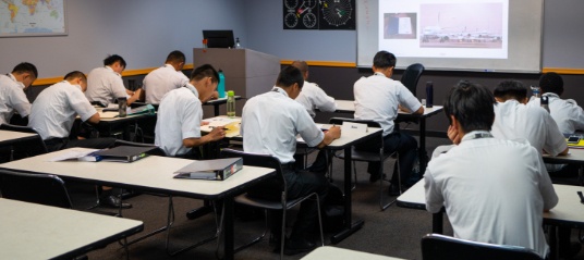 AeroGuard Flight Training Center students in Part 141 class