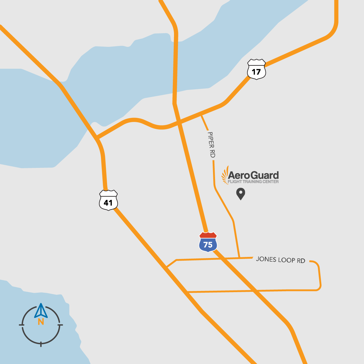 Map of AeroGuard within Punta Gorda Florida
