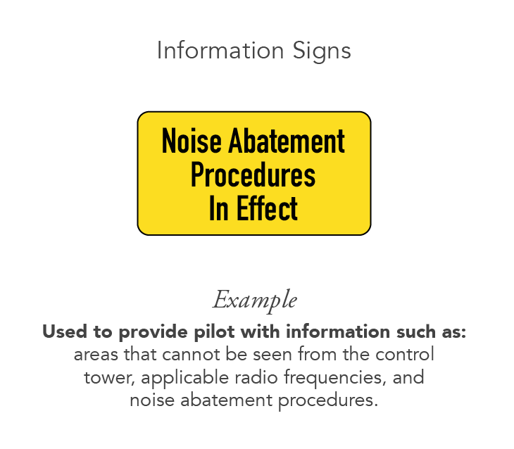 information airport sign example