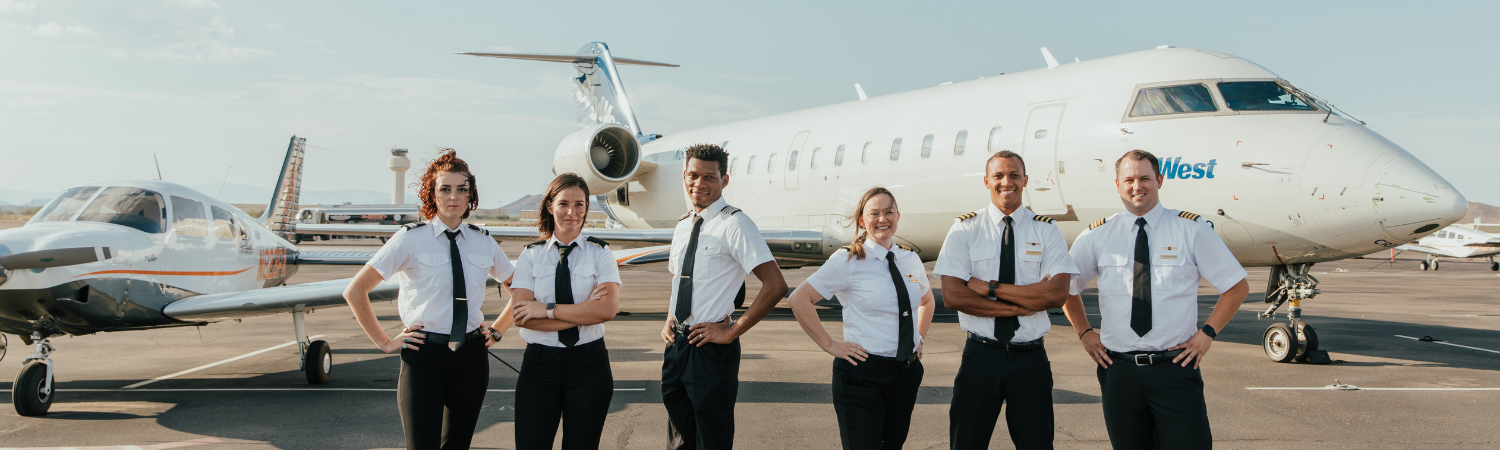 Pilot Students and SkyWest Jet