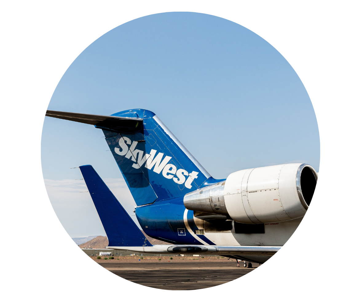 SkyWest Airlines Plane Tail with Logo